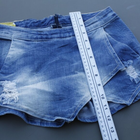 MACHINE by nouvelle mode Womans Vintage Jean Skort 🌵26 - Picture 7 of 11